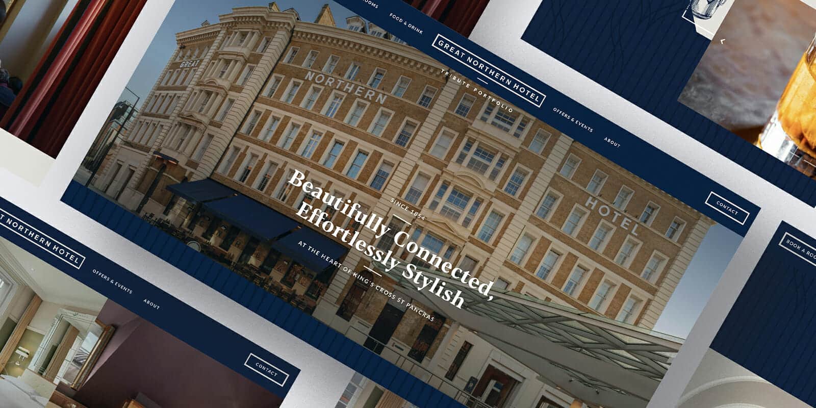 Luxury Hotel London branding and web design project
